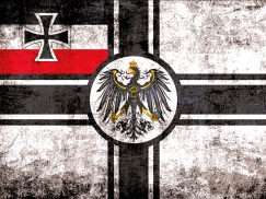 Holzschild - 12x18cm - Reichskriegsflagge - vintage