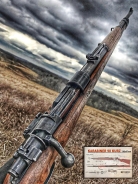 Holzschild - 12x18cm - Karabiner 98 K