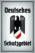 Blechschild - 12x18cm - Deutsches Schutzgebiet - Motiv 5