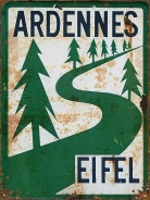 Blechschild - 12x18cm - Ardennen / Ardennes - Eifel