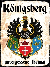 Blechschild - 20x30cm - Königsberg - Unvergessene Heimat