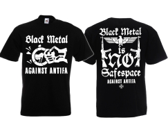 T-Hemd - Black Metal - Against Antifa - Motiv 2