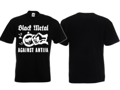 Frauen T-Shirt - Black Metal - Against Antifa - Motiv 1