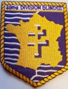 Aufnäher - Französische Armee "2eme Division Blindee / 2. Panzerdivision" +++EINZELSTÜCK+++ Aufnäher - Französische Armee "2eme Division Blindee / 2. Panzerdivision" +++EINZELSTÜCK+++