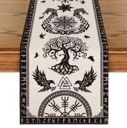Tischläufer - Rabenbanner - beige Tischläufer - Rabenbanner - beige