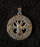 Silber Kettenanhänger - Celtic Lebensbaum