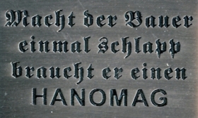 Pin - Hanomag Spruch