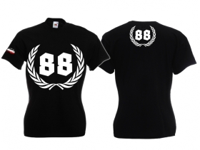 Frauen T-Shirt - 88 - schwarz Frauen T-Shirt - 88 - schwarz