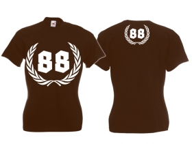 Frauen T-Shirt - 88 - braun Frauen T-Shirt - 88 - braun