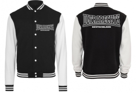 Frauen College Jacke - schwarz/weiß - Ultrarechts Deutschland - Motiv 2 Frauen College Jacke - schwarz/weiß - Ultrarechts Deutschland - Motiv 2