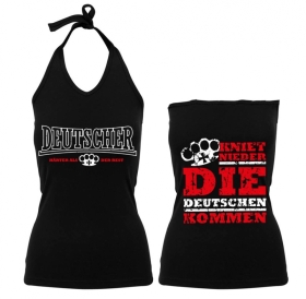 Frauen Neckholder Top - Deutscher - Härter als der Rest - Motiv 2 Frauen Neckholder Top - Deutscher - Härter als der Rest - Motiv 2