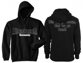 Kapuzenpullover - Ultrabraun - weiß Kapuzenpullover - Ultrabraun - weiß