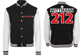 Frauen- College Jacke - schwarz/weiß - Wittmann Frauen- College Jacke - schwarz/weiß - Wittmann