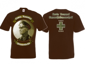 T-Hemd - Erwin Rommel - braun T-Hemd - Erwin Rommel - braun