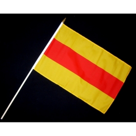 Stock-Flagge - Baden ohne Wappen