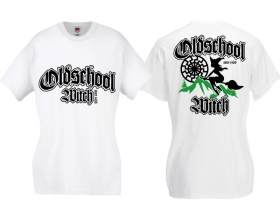 Frauen T-Shirt - Oldschool Witch - weiß Frauen T-Shirt - Oldschool Witch - weiß