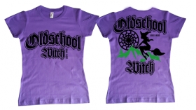 Frauen T-Shirt - Oldschool Witch - lila Frauen T-Shirt - Oldschool Witch - lila