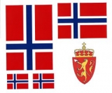 Aufkleber Set - Norwegen