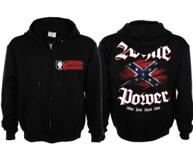 Frauen Kapuzenjacke - White Power - Motiv 2 - Südstaaten Frauen Kapuzenjacke - White Power - Motiv 2 - Südstaaten