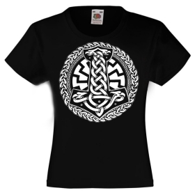 Kinder T-Shirt - Thor Hammer mit Schwarzer Sonne - schwarz Kinder T-Shirt - Thor Hammer mit Schwarzer Sonne - schwarz