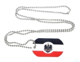 Halskette - Dogtag - Deutsches Reich mit Reichsadler