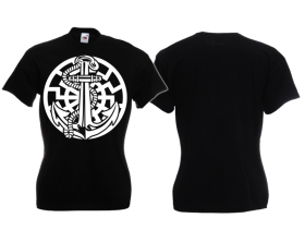 Frauen T-Shirt - Anker der Freiheit - schwarz/weiß Frauen T-Shirt - Anker der Freiheit - schwarz/weiß