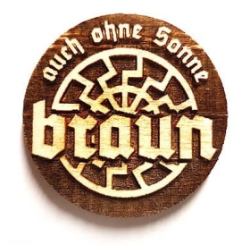 Magnet - Auch ohne Sonne braun Magnet - Auch ohne Sonne braun