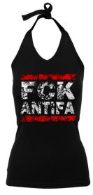 Frauen Neckholder Top - FCK ANTIFA Frauen Neckholder Top - FCK ANTIFA