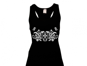 Frauen Top - Butterfly - Eisernes Kreuz Frauen Top - Butterfly - Eisernes Kreuz