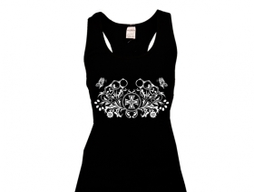 Frauen Top - Butterfly - Eisernes Kreuz - Schlagring Frauen Top - Butterfly - Eisernes Kreuz - Schlagring