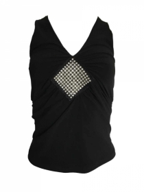 Frauen Neckholder Top - Glitzer Frauen Neckholder Top - Glitzer