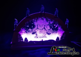 Lichterbogen LED - Foto - Schneemann - MINI