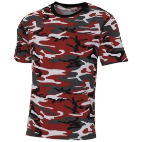 T-Hemd - MFH - rot-camo T-Hemd - MFH - rot-camo